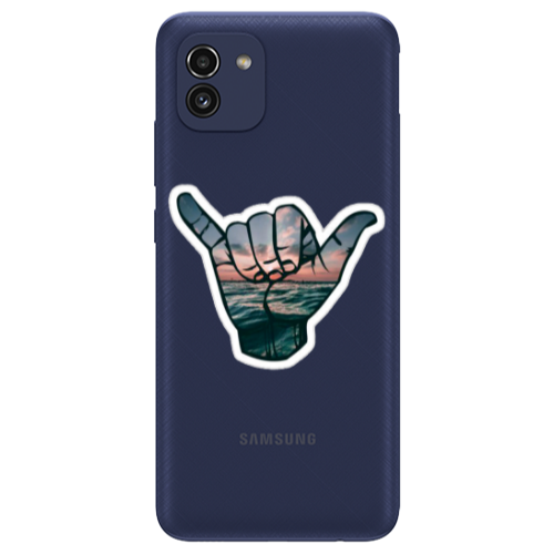 Samsung A03 Hand Transparent Silicone TPU Θήκη