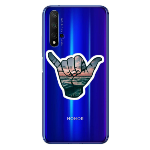 Huawei Nova 5 T Hand Transparent Silicone TPU Θήκη