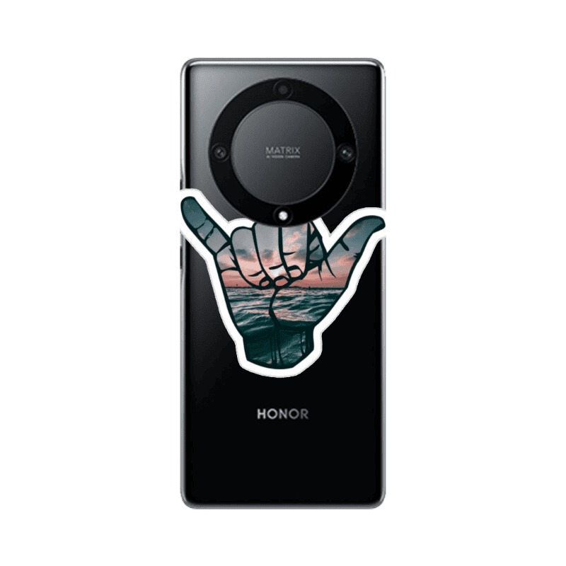 Honor Magic5 Lite 5G Hand Transparent Silicone TPU Θήκη
