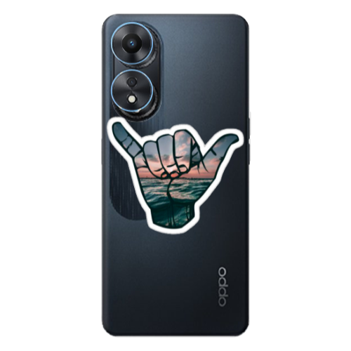 Oppo A 98 Hand Transparent Silicone TPU Θήκη