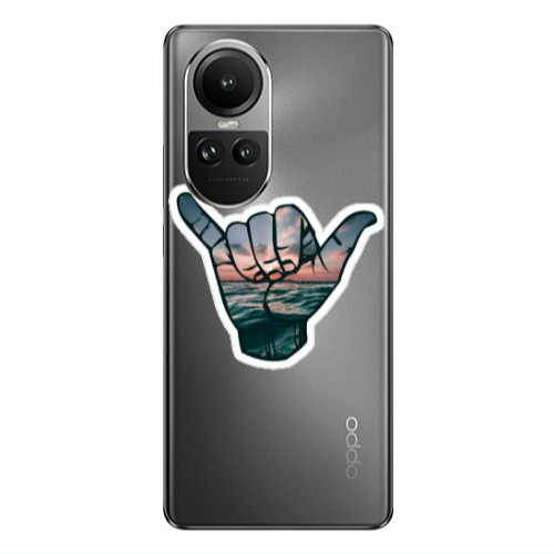 Oppo Reno10 5G Hand Transparent Silicone TPU Θήκη