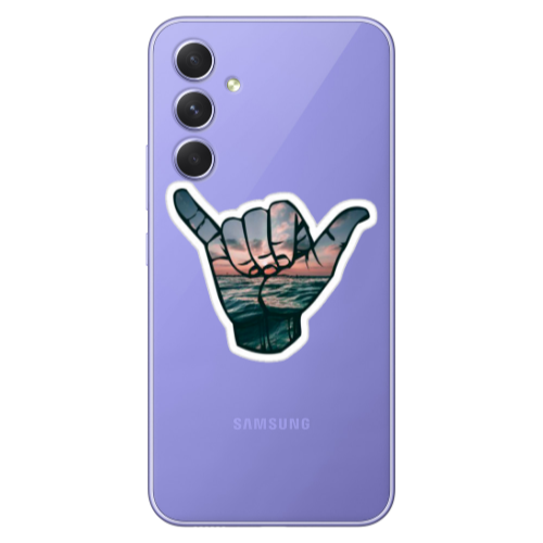 Samsung A55 Hand Transparent Silicone TPU Θήκη