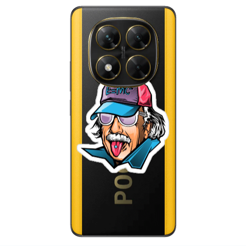 Xiaomi Poco X7 Einstein Transparent Silicone TPU Θήκη