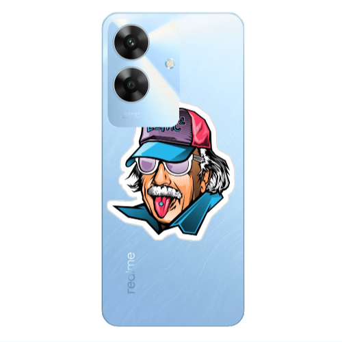 Realme Note 60 Einstein Transparent Silicone TPU Θήκη