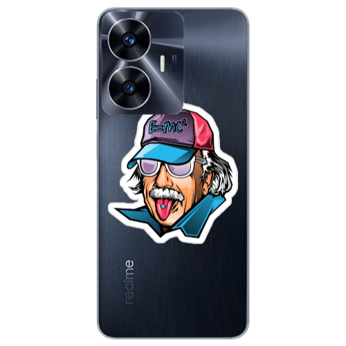 Realme Note 50 Einstein Transparent Silicone TPU Θήκη