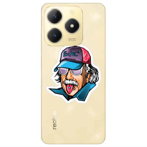 Realme C61 Einstein Transparent Silicone TPU Θήκη
