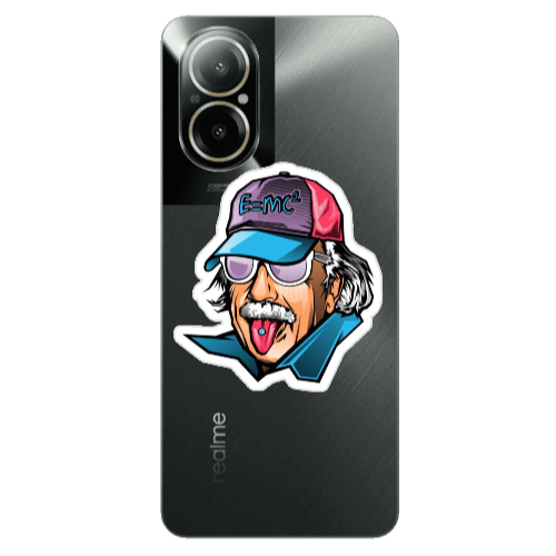 Realme C67 Einstein Transparent Silicone TPU Θήκη