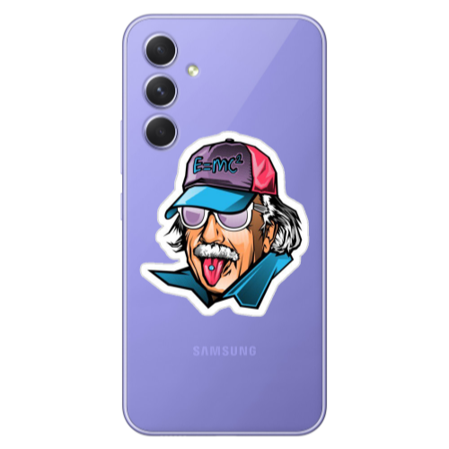 Samsung A56 Einstein Transparent Silicone TPU Θήκη