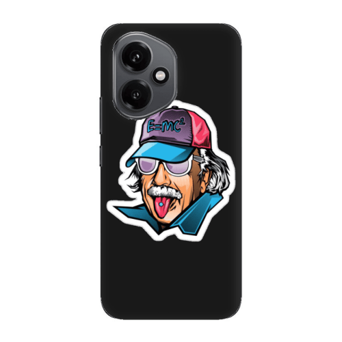 Honor Magic 400 Einstein Black Colored Silicone TPU Θήκη