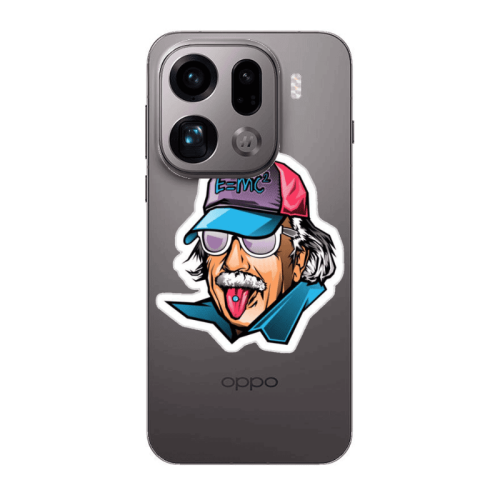 Oppo Find X9 Pro Einstein Transparent Silicone TPU Θήκη