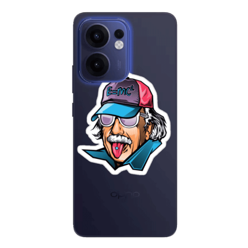 Oppo Reno13 FS Einstein Transparent Silicone TPU Θήκη