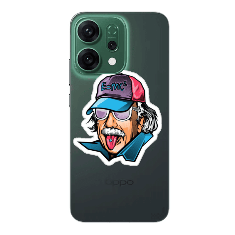 Oppo RENO 14 Einstein Transparent Silicone TPU Θήκη