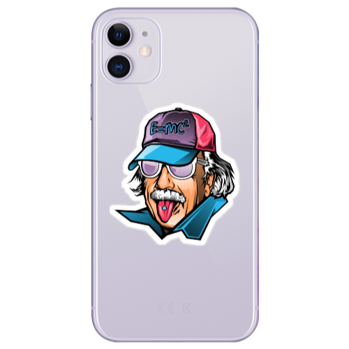 Apple iPhone 11  Einstein Transparent Silicone TPU Θήκη