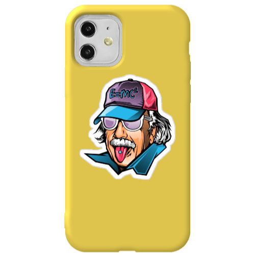 Apple iPhone 11  Einstein Yellow Colored Silicone TPU Θήκη