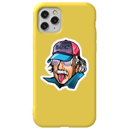 Apple iPhone 11 Pro Einstein Yellow Colored Silicone TPU Θήκη