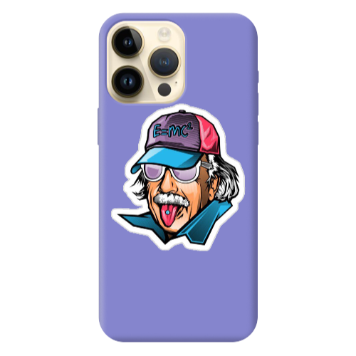 Apple iPhone 13 Pro Max Einstein Purple Colored Silicone TPU Θήκη