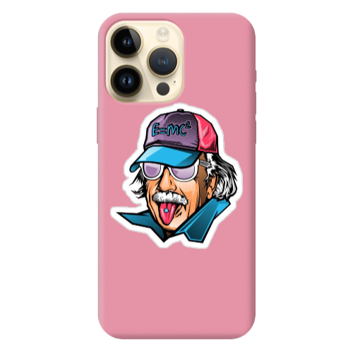 Apple iPhone 13 Pro Max Einstein Pink Colored Silicone TPU Θήκη