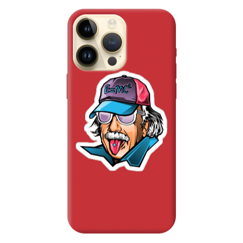 Apple iPhone 13 Pro Max Einstein Red Colored Silicone TPU Θήκη