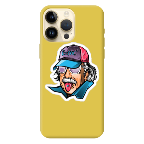 Apple iPhone 13 Pro Max Einstein Yellow Colored Silicone TPU Θήκη