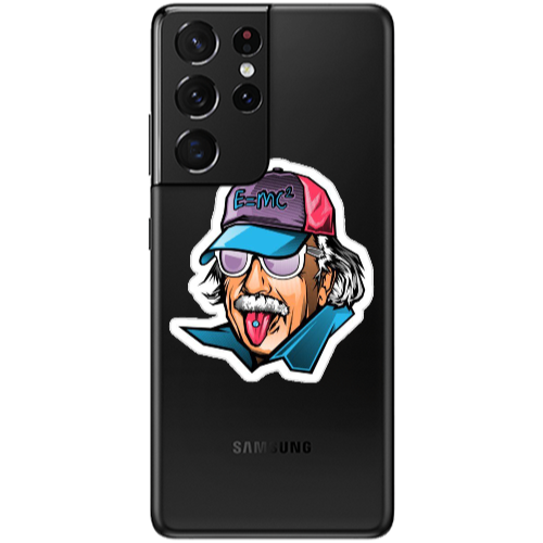 Samsung S21 Ultra Einstein Transparent Silicone TPU Θήκη