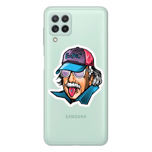 Samsung A22 4G Einstein Transparent Silicone TPU Θήκη
