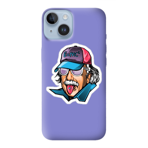 Apple iPhone 14  Einstein Purple Colored Silicone TPU Θήκη