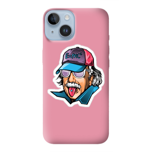 Apple iPhone 14  Einstein Pink Colored Silicone TPU Θήκη