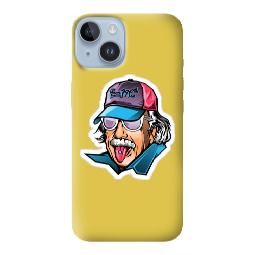 Apple iPhone 14 Plus Einstein Yellow Colored Silicone TPU Θήκη