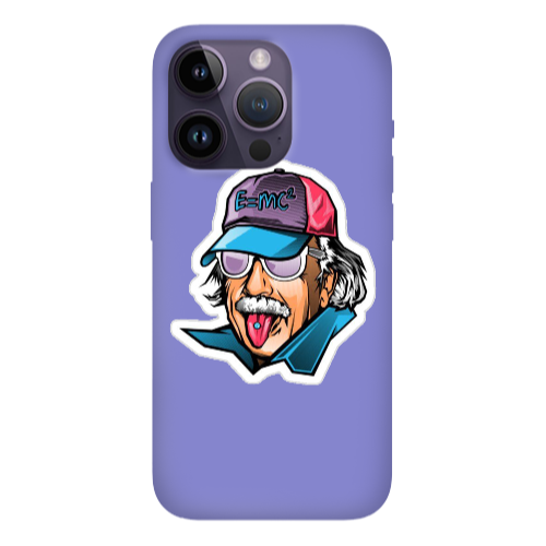 Apple iPhone 14 Pro  Einstein Purple Colored Silicone TPU Θήκη