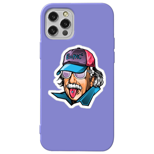 Apple iPhone 13 Pro Einstein Purple Colored Silicone TPU Θήκη