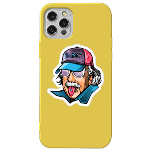 Apple iPhone 13 Pro Einstein Yellow Colored Silicone TPU Θήκη