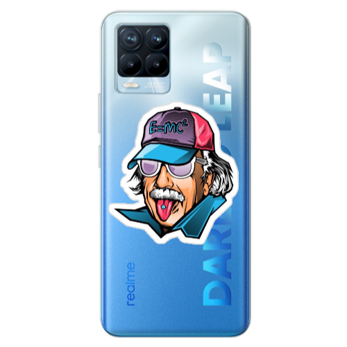 Realme 8 Pro Einstein Transparent Silicone TPU Θήκη
