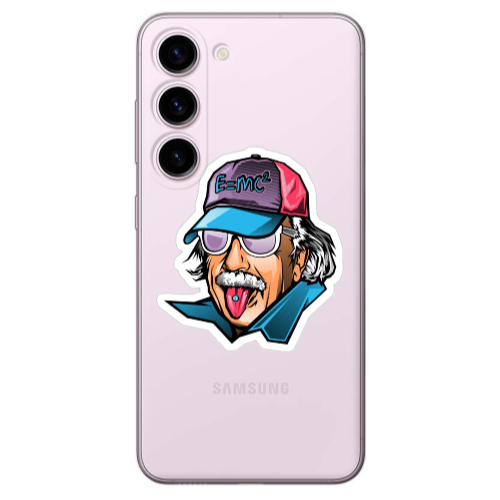 Samsung S23 Einstein Transparent Silicone TPU Θήκη