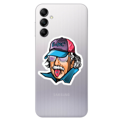 Samsung A24 Einstein Transparent Silicone TPU Θήκη
