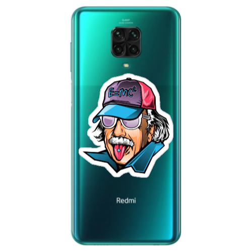 Xiaomi Redmi Note 9S Einstein Transparent Silicone TPU Θήκη