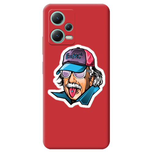 Xiaomi Redmi Note 12 Pro 5G Einstein Red Colored Silicone TPU Θήκη