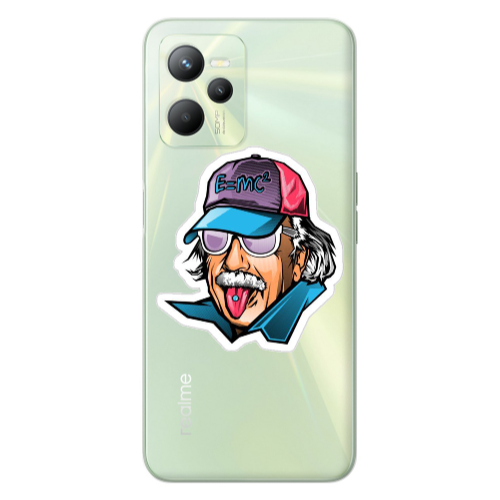 Realme C35 Einstein Transparent Silicone TPU Θήκη