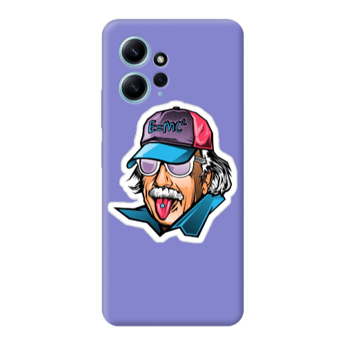 Xiaomi Redmi Note 12 4G Einstein Purple Colored Silicone TPU Θήκη