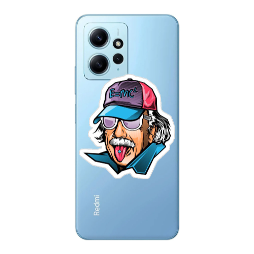 Xiaomi Redmi Note 12 4G Einstein Transparent Silicone TPU Θήκη