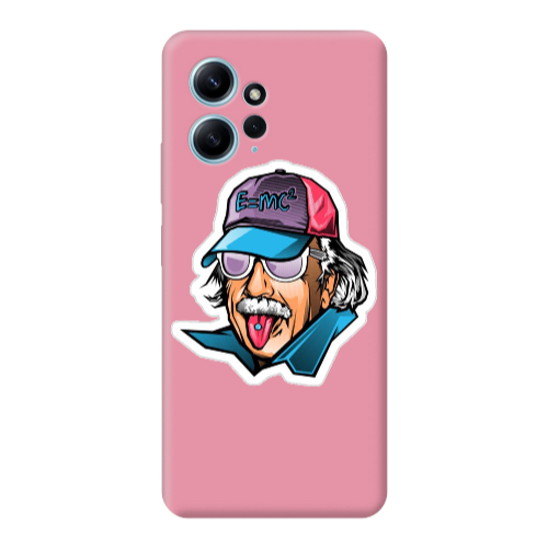Xiaomi Redmi Note 12 4G Einstein Pink Colored Silicone TPU Θήκη