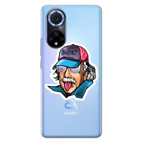 Huawei Nova 9 Einstein Transparent Silicone TPU Θήκη