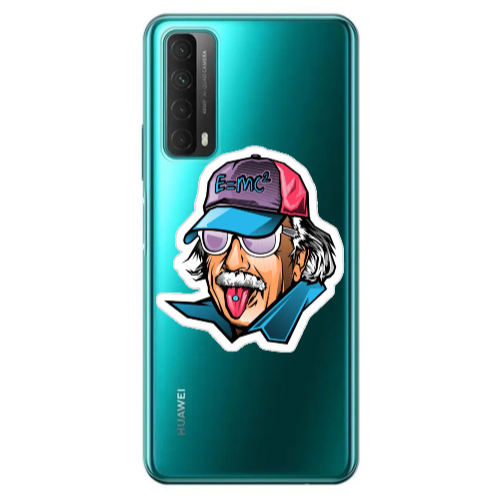 Huawei P Smart 2021 Einstein Transparent Silicone TPU Θήκη