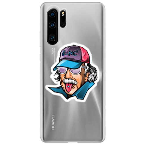 Huawei P30 Pro Einstein Transparent Silicone TPU Θήκη