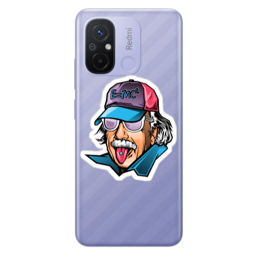 Xiaomi Redmi 12C Einstein Transparent Silicone TPU Θήκη