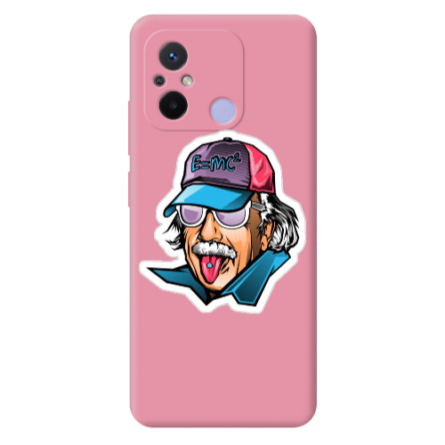 Xiaomi Redmi 12C Einstein Pink Colored Silicone TPU Θήκη