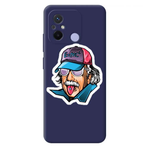 Xiaomi Redmi 12C Einstein Dark blue Colored Silicone TPU Θήκη