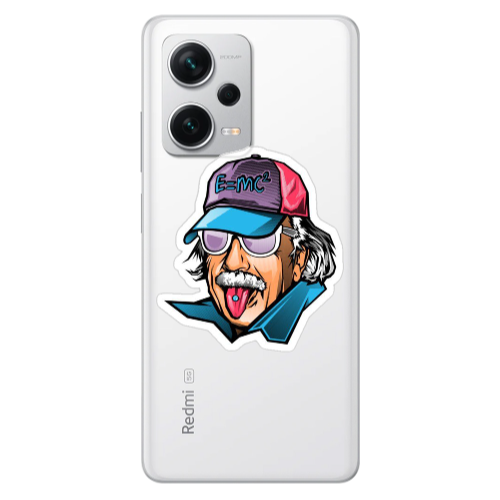 Xiaomi Redmi Note 12 5G Einstein Transparent Silicone TPU Θήκη