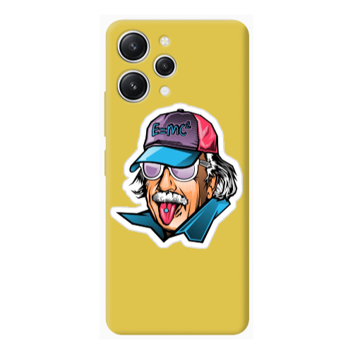 Xiaomi Redmi 12 Einstein Yellow Colored Silicone TPU Θήκη