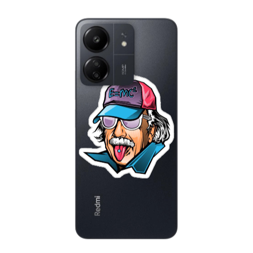 Xiaomi Redmi 13C Einstein Transparent Silicone TPU Θήκη