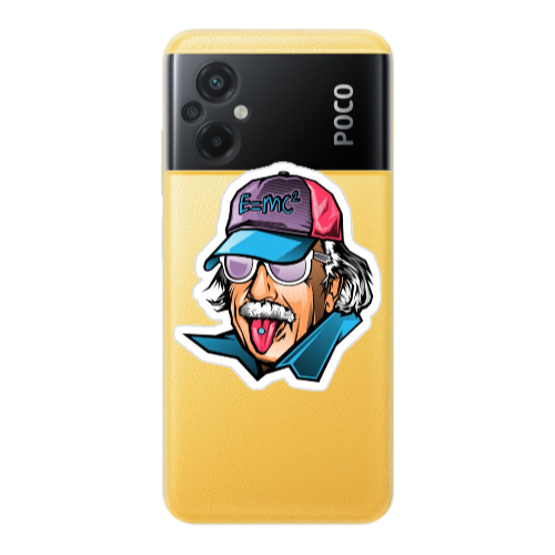 Xiaomi Poco M5 Einstein Transparent Silicone TPU Θήκη